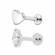 Studex Pygmy Marquise And Heart Flatback Earring Set
