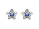 Studex Stainless Steel Daisy Sapphire Stud Earring