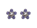 Studex System75 Daisy Tanzanite Surgical Steel Stud Earrings