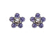 Studex System75 Daisy Tanzanite Surgical Steel Stud Earrings