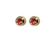 Studex System 75 Bezel Gold Plated Ruby Stud 3MM