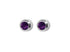 Studex System 75 SYS75 Bezel Amethyst Stud S/S/S 3MM