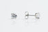 Adnohr Sys75 Surgical Stainless Steel Cubic Zirconia Stud Earring 6mm