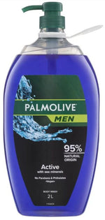 Palmolive Naturals Body Wash for Men Active with Sea Minerals 2liters