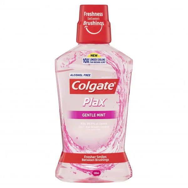 Colgate Plax Alcohol Free Gentle Mint Mouthwash 500ml