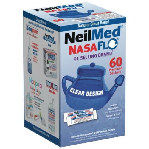 NeilMed NasaFlo Neti Pot Sinus Relief with Premixed Packets - 50ct