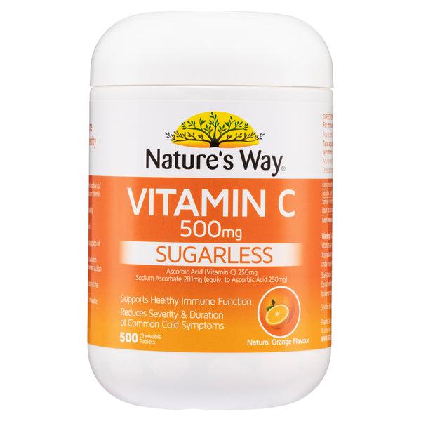 Nature's Way Sugarless Vitamin C 500mg 500 Tablets