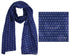 Firmins Lane Scarf FM Star Flower Indigo