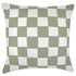 Escape to Paradise Cushion Cover With Piping Check Sage 60CM X 60CM