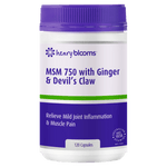 Henry Blooms MSM 750 With Ginger & Devil’s Claw 120 Capsules