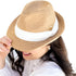 Sundaise Hat Gina Fedora Plait White
