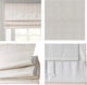 Madison Park Galen Cordless Roman Shade Ivory Fabric Privacy Darkening Window Blind 34 x 64 Inches