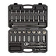 Tekton 1/2 Inch Drive 6 Point Socket and Ratchet Set 37 Piece
