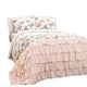 Lush Decor Flutter Butterfly 3 Piece Quilt Set Full Queen