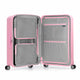 Traveler's Choice Pagosa Indestructible Hardshell Expandable Spinner Luggage Pink Carry On 22 Inch