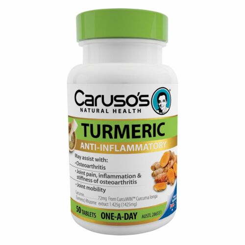 Caruso's Natural Health One a Day Turmeric 50 Tablets