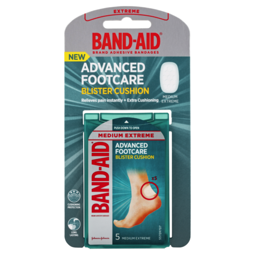 Band-Aid Advanced Footcare Blister Cushion Medium Extreme 5 Pack