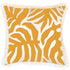 Escape to Paradise Cushion Cover Coastal Fringe Casa Palms Gold White 45CM X 45CM