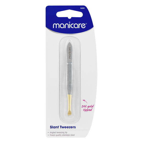 Manicare Slant Tweezer Gold Tip