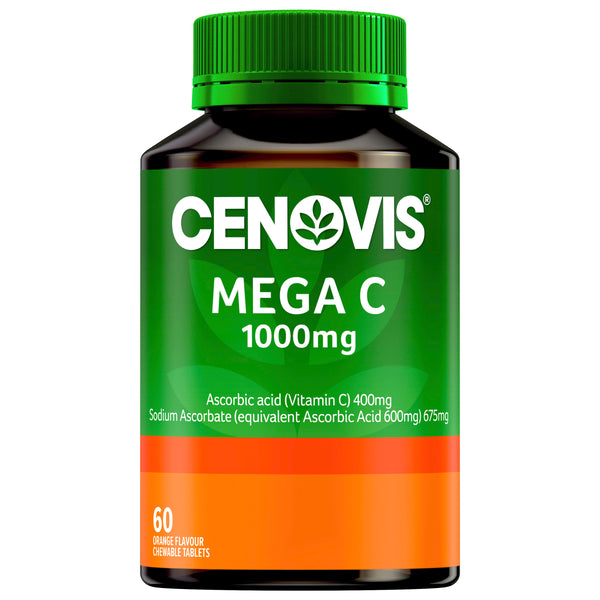 Cenovis Mega C 1000Mg Orange Flavour Tabs Value Pack 60