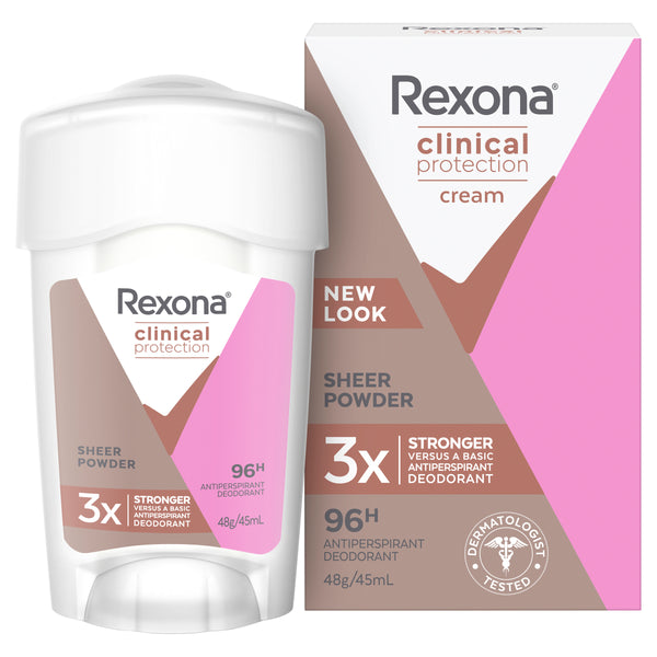 Rexona Women Sheer Powder Clinical Protection Antiperspirant 45mL