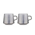 Tempa Oaklyn Charcoal Glass Mugs Set of 2