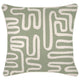 Escape to Paradise Cushion Cover With Piping Maze Sage 45CM X 45CM