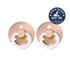 Bibs Colour Glow Pacifier 2 Pack Blush Size 3