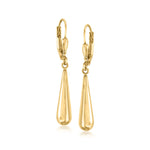 Ross Gold Plated Dangle Tear Drop Earrings