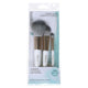 Basicare 3 Piece Makeup Brush Set With Foundation Sponge Travel Kit