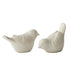 Willow And Silk White Decorative Birds Set Of 2 11x6x6cm