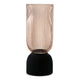 Escape to Paradise Ribbed Hourglass Vase Medium Champagne