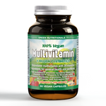 Green Nutritionals 100% Vegan Multivitamin with 5 Billion Postbiotics 60 Capsules