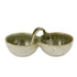 Urna Ceramic Double Bowl Olive 20 x 10 x 7.5CM