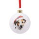Splosh Christmas Jack Russell Terrier Round Bauble Ornament 7.5cm