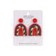 Splosh Christmas Large Candy Cane Rainbow Earrings