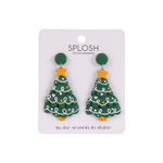 Splosh Christmas Large Tree Earrings