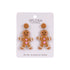 Splosh Christmas Large Gingerbread Man Earrings