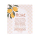 Tuscan Sun Home Verse Plaque