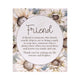 Saddle And Bloom Friend Verse Ceramic Plaque
