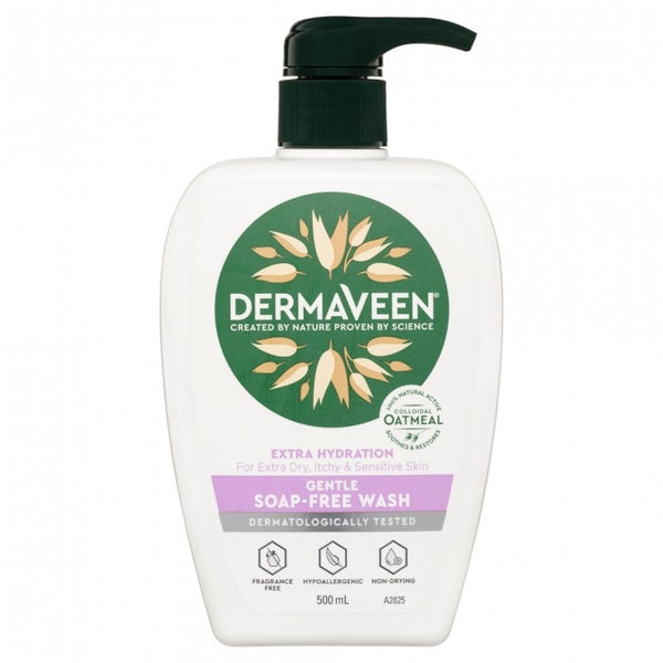 Dermaveen Extra Hydration Gentle Soap-Free Wash 500mL