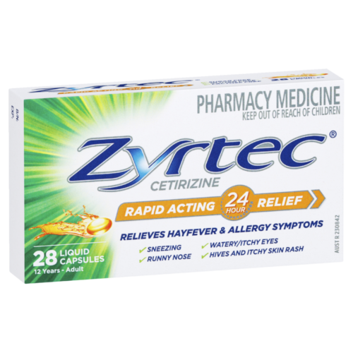 Zyrtec Rapid Acting 28 Liquid Capsules