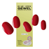 By Me & Crew Gewel Semicured Gel Nails Sticker Kit Spicy Red