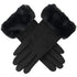 Wicked Sita Sofia Long Faux Fur Cuff Gloves Black