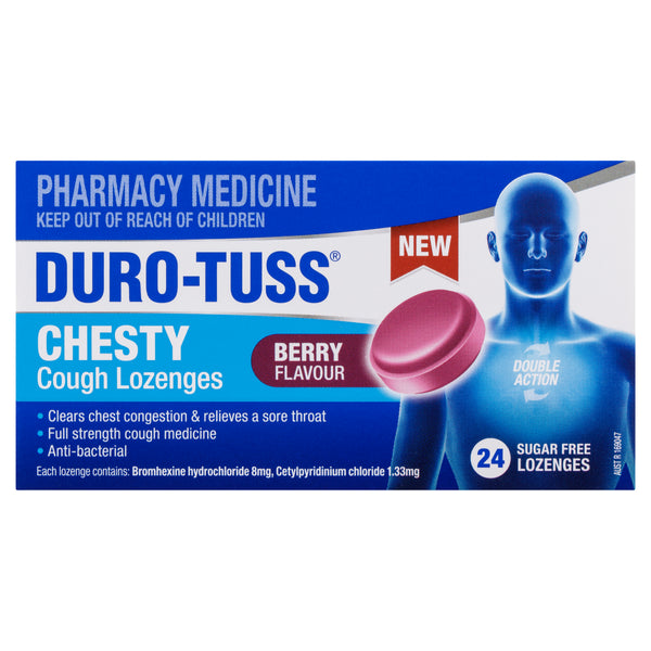 Duro-Tuss Chesty Cough Lozenges Berry 24 Lozenges