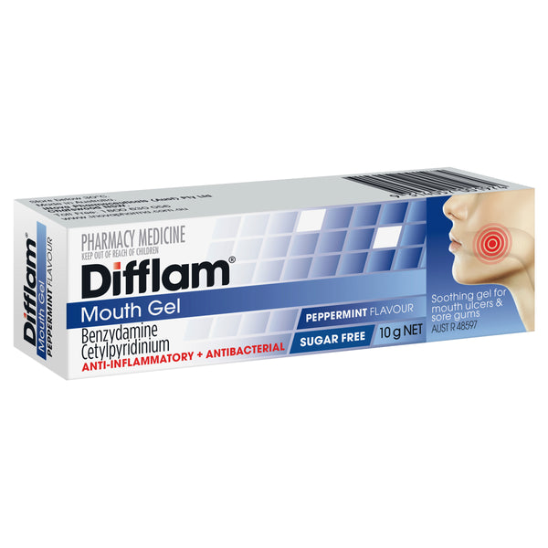 Difflam Mouth Gel Peppermint10 g