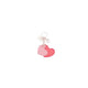 Splosh Heart Bag Charm Vegan Leather Keychain Accessory