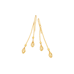 Equilibrium Gold Plated Filigree Teardrop French Hook Earrings