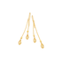 Equilibrium Gold Plated Filigree Teardrop French Hook Earrings
