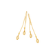 Equilibrium Gold Plated Filigree Teardrop French Hook Earrings
